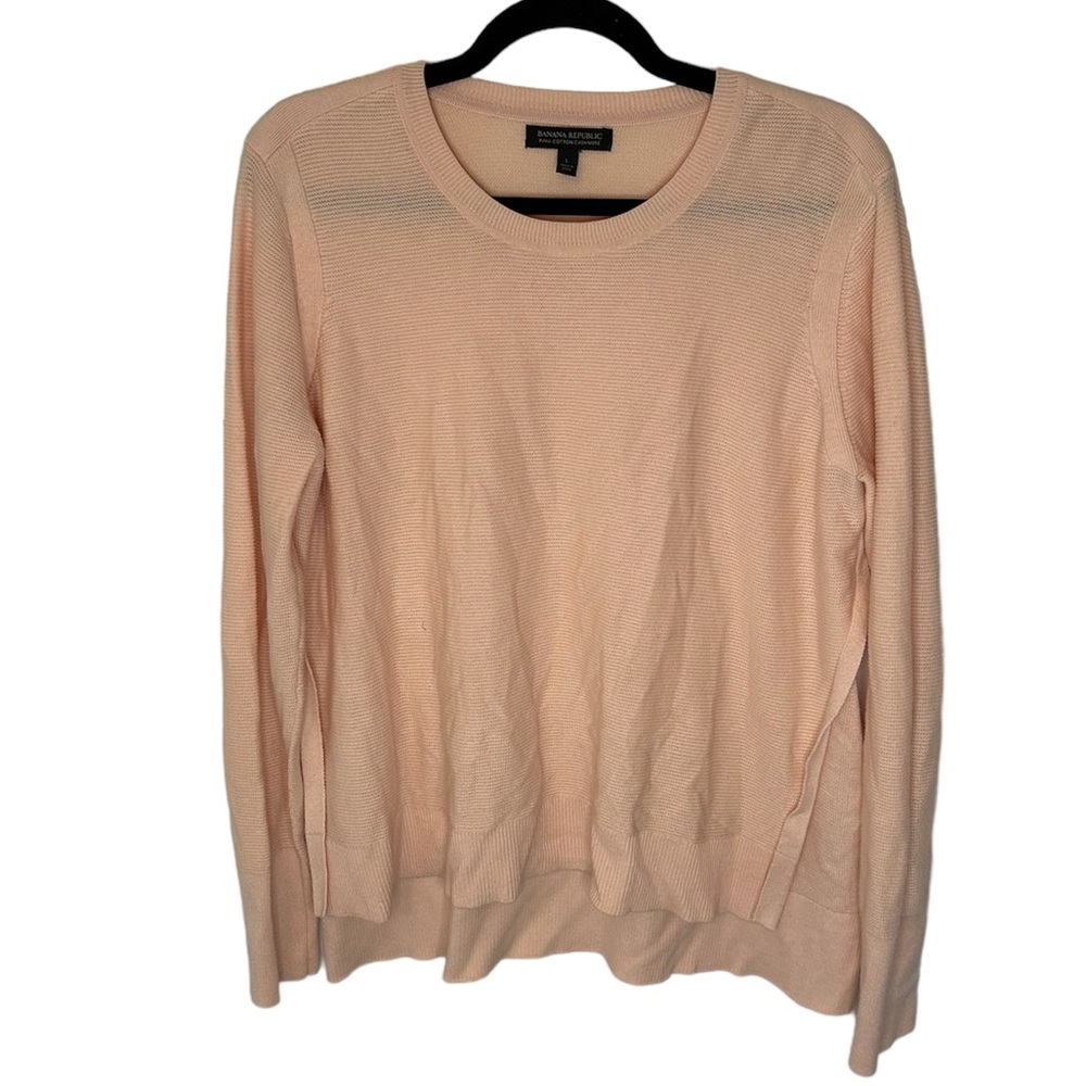 Banana Republic Pima Cotton Cashmere Pink Soft Long Sleeved Shirt Size Large
